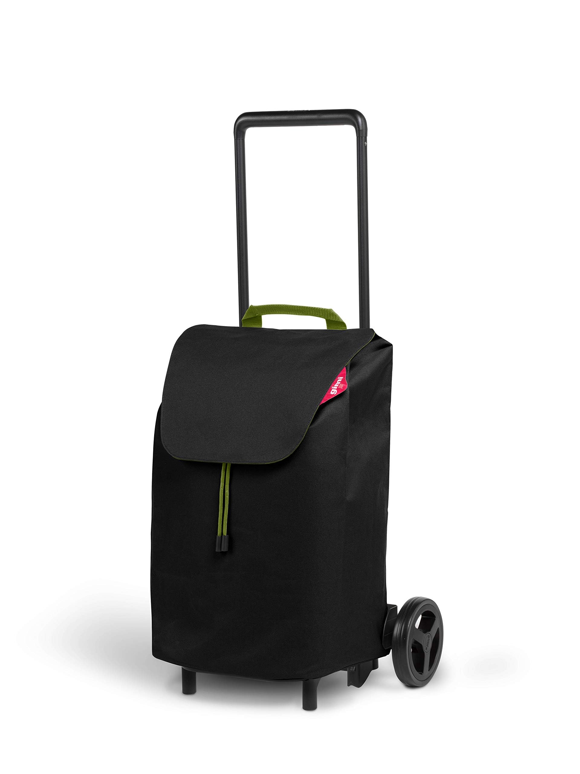 gimi Compact 40 l, Foldable Weight Trolley with Capacity of up to 30 kg, Light and Handling, Black, Alloy Steel Polyester