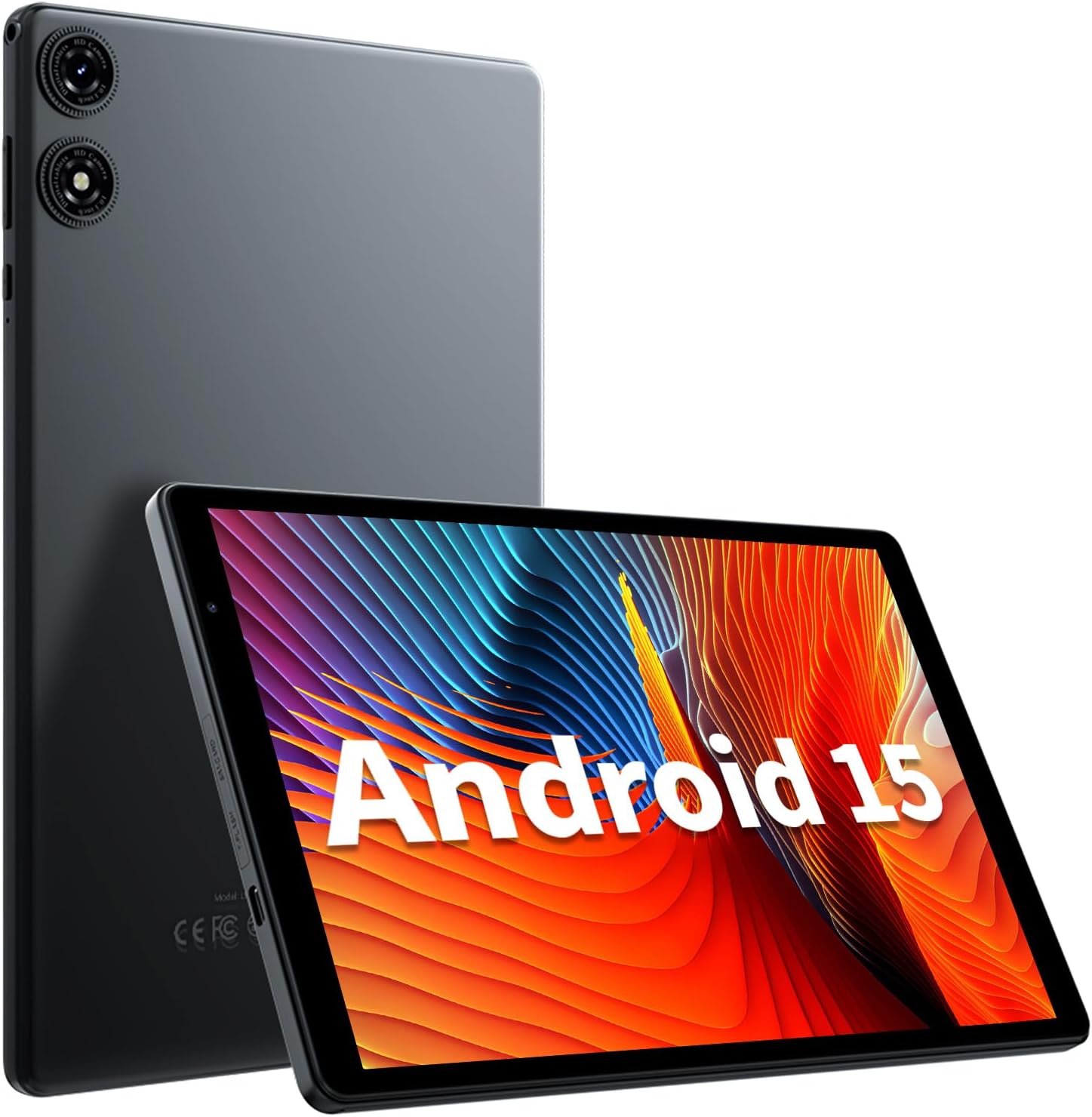 VASOUN 10 inch Tablet, Andriod 15 Tablets with 32GB Storage, 1TB Expand, Tablets Android with 5Ghz WiFi, Penta-Core, WiFi 6, 6000 Mah, Long-Battery Life, Dual Camera, Black