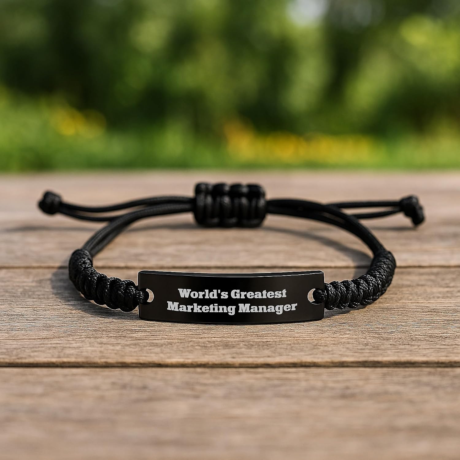 World's Greatest Marketing Manager Inspired Rope Bracelet, Gifts from Friends to Marketing Manager, Adjustable Rope Gift for Marketing Manager, Graduation Unique Gifts for Men
