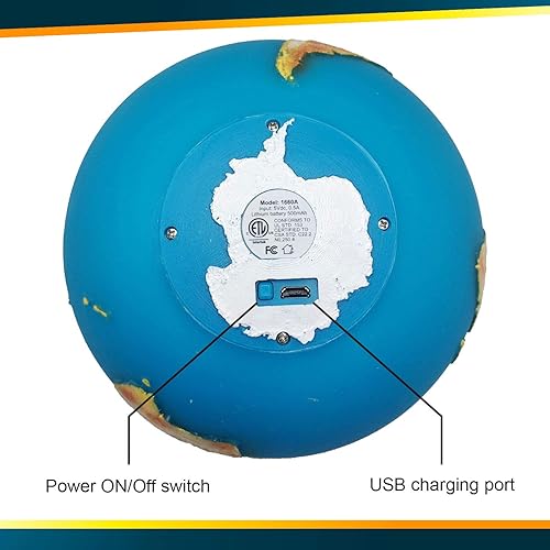 Miniatura 9 de Himalayan Glow Lámpara de luz de luna impresa en 3D con soporte de madera y control remoto regulable, LED recargable con lámpara de luna de 16