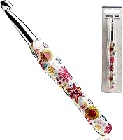 Vista 16 de Gancho de Crochet de 2.25mm, Mango Ergonómico para Manos con Artritis, Agujas de Tejer Extra Largas de Goma Suave para Principiantes y Tejido