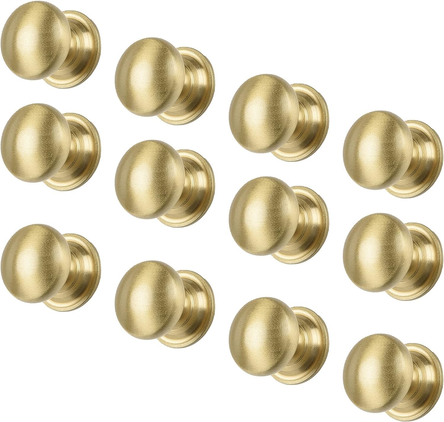Poignées d'armoire laiton doré lot de 12 pour remplacer vos boutons usés