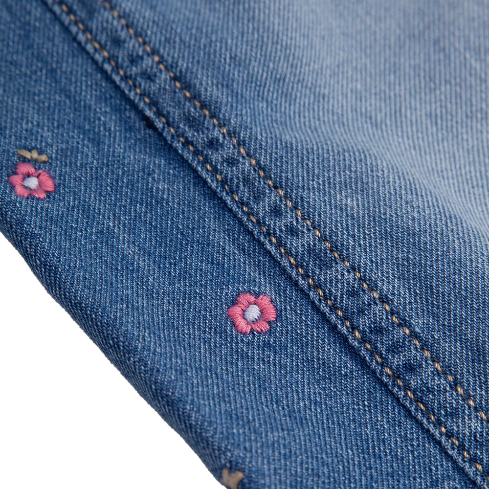 Hopscotch Girls Relaxed Fit Jeans in Blue Color For Ages (7-8 Years) 2
