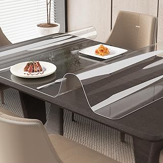 Oterri Clear Writing Desk Pad, 36’’x20” Heat Resistant Waterproof PVC Round Edge Durable Desk Protect Mat, Anti-Static Wri