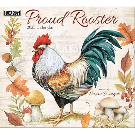 Companies, Proud Rooster Wall Calendar 2025