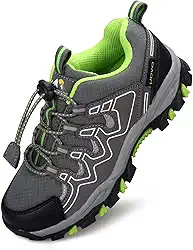 Tênis de trilha para meninos e meninas, impermeável, antiderrapante, para uso ao ar livre, caminhada, corrida (crianças pequenas/grandes)