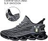 Zapatillas de running para hombre, gimnasio, slip on, antideslizantes, para caminar, tenis, deportes, entrenamiento, casuales, livianas, transpirables, de moda 7