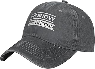 Haebfsl Show Supervisor Vintage Cotton Unisex Baseball Cap Low Profile Dad Hat Adjustable for Men and Women, Deep Heather
