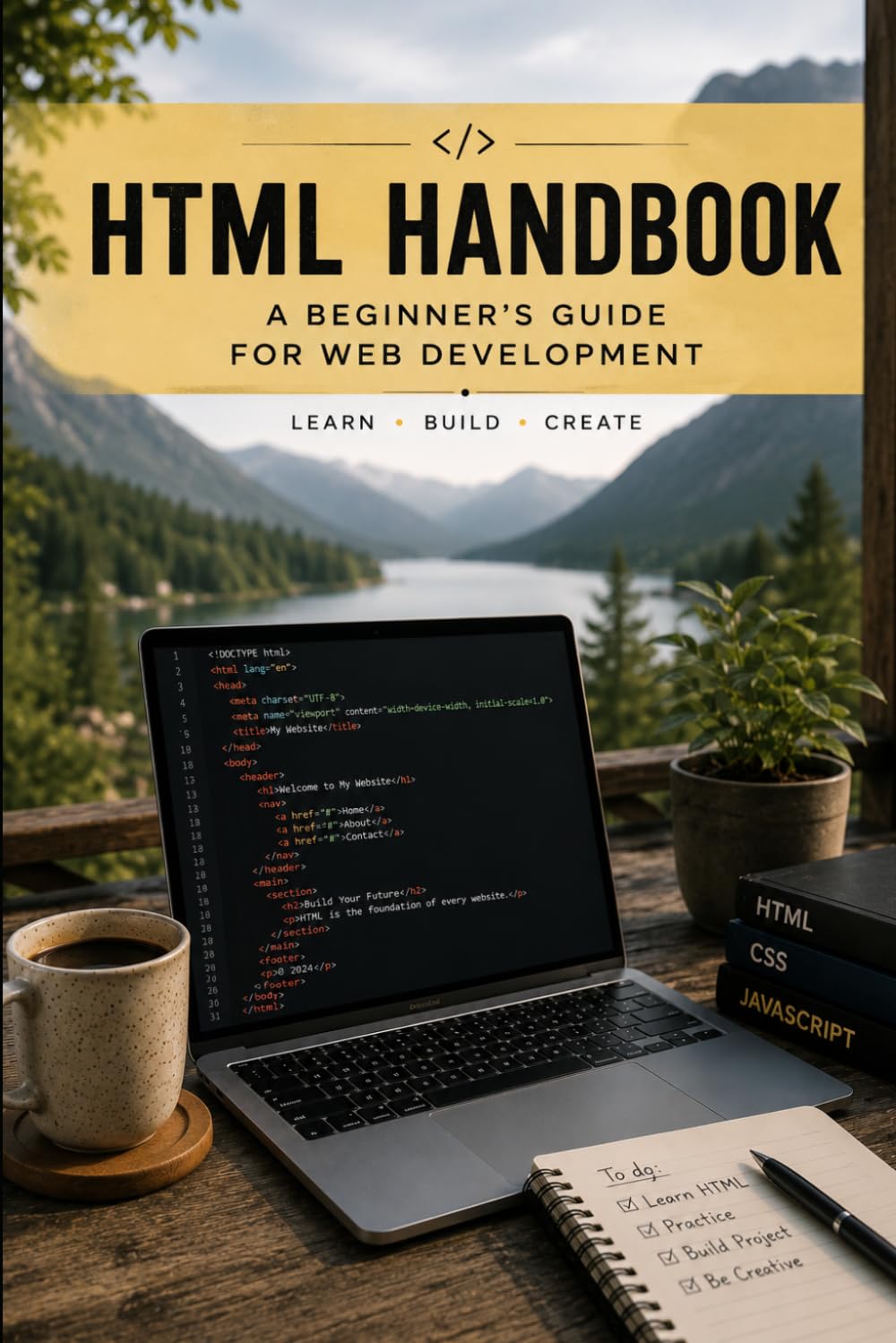 HTML Complete HandBook to guide while Coding. WebDevlopment.: A Beginner's guide to HTML with code Examples.