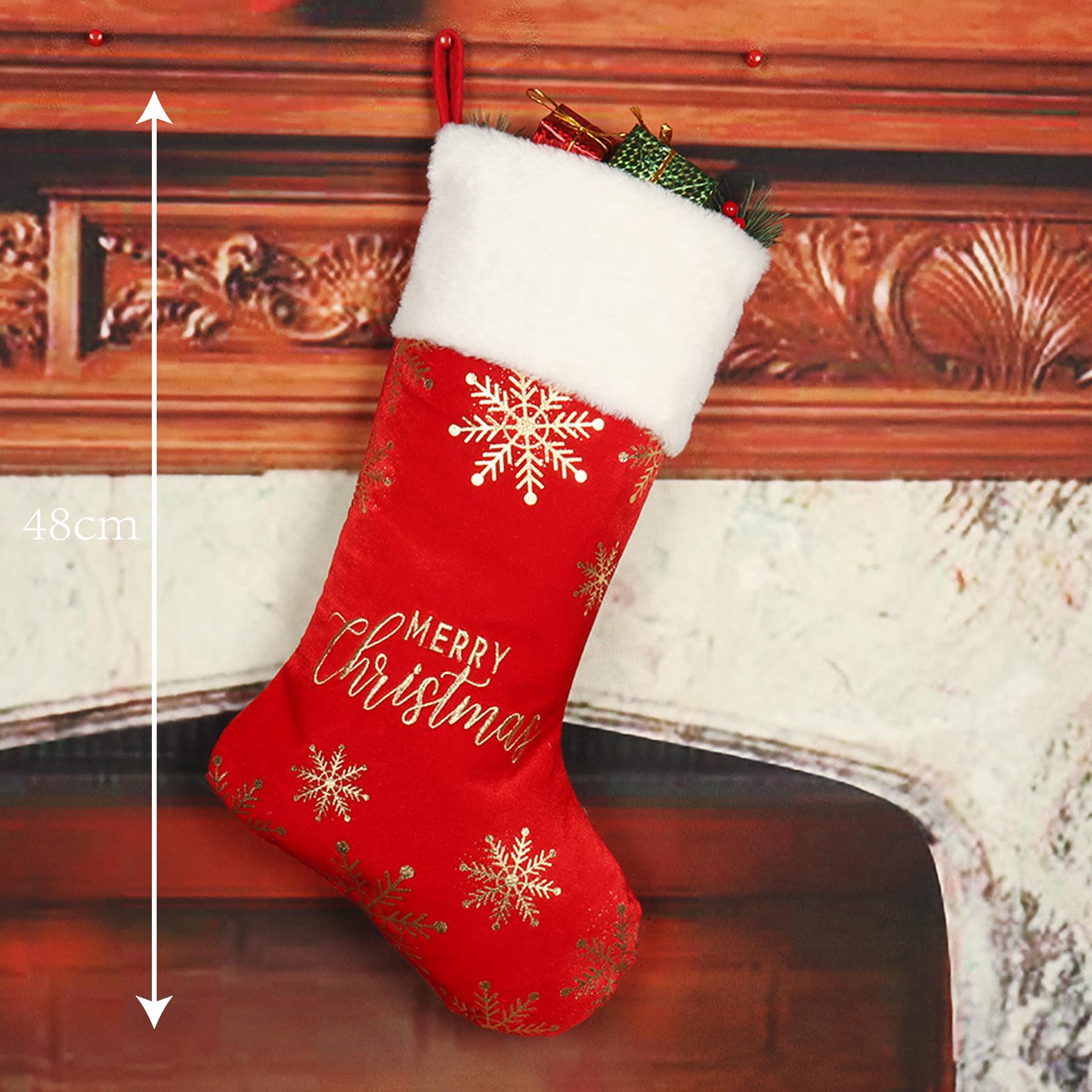Amazon | クリスマスソックス 靴下 クリスマスの鹿 雪だるま