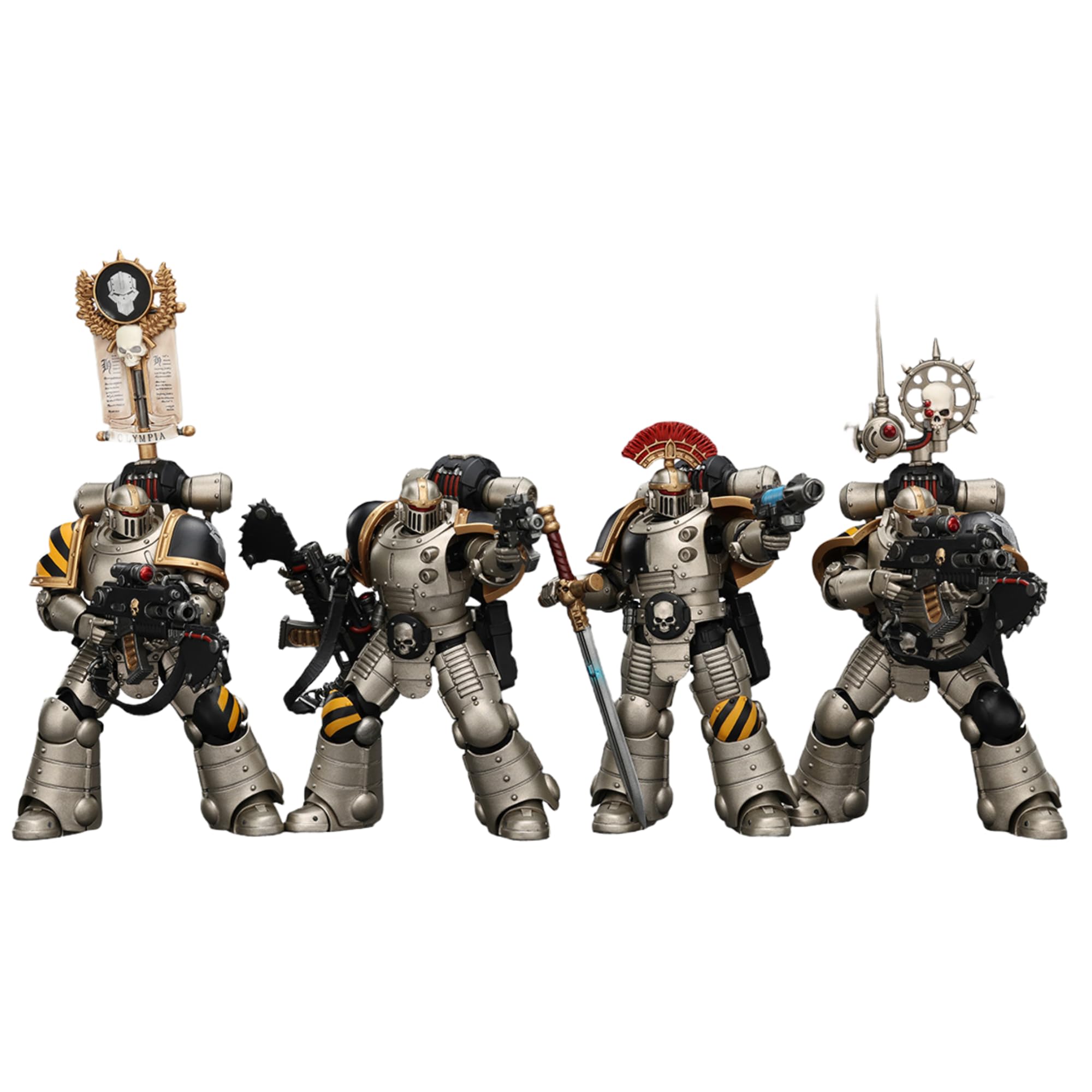 JOYTOY Warhammer 40k Iron Warriors Mkll Tactical Legionary 4 szt