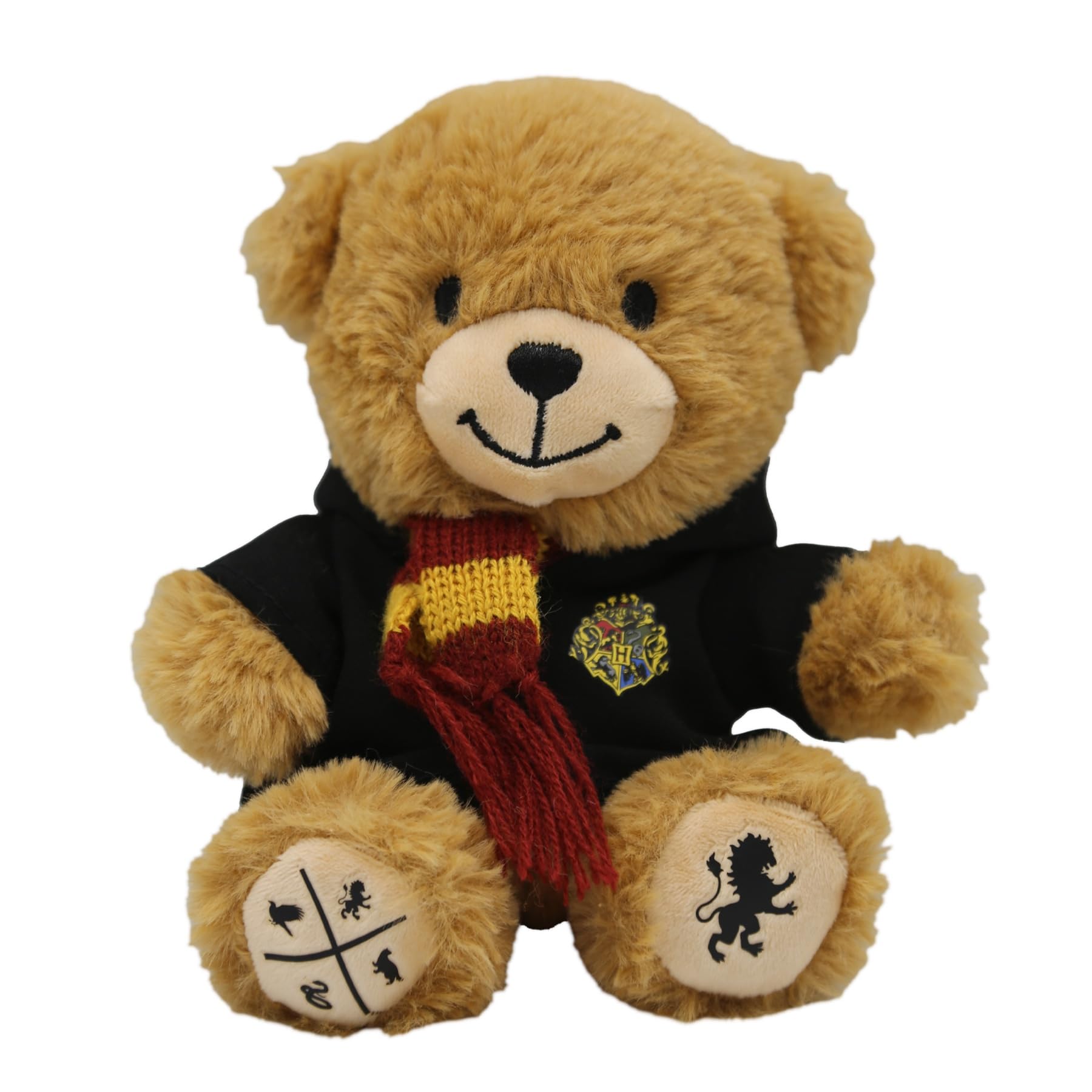 Harry Potter Gryffindor Bear Plush, Hogwarts Mini Teddy with Robe & Scarf