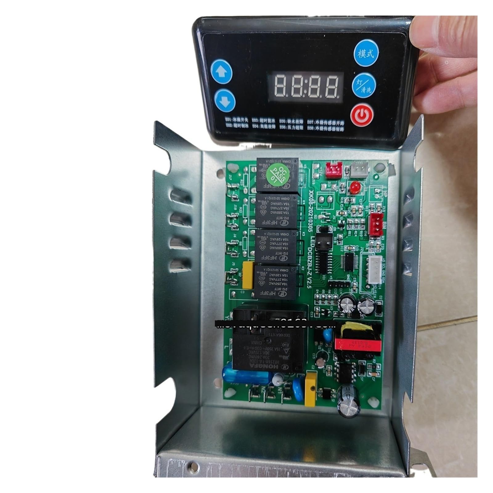 Piezas De Repuesto Universales for Máquina De Fabricación De Hielo Placa De Computadora Placa PCB Con Pantalla De Visualización, Compatible Con Lecon, Compatible Con Yindu, Máquina De Hielo