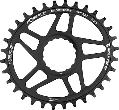 Wolf Tooth Direct Mount Oval Chainring for Race Face Cinch 32T / 34T 0mm Offset Drop-Stop B for Mountain Bikes