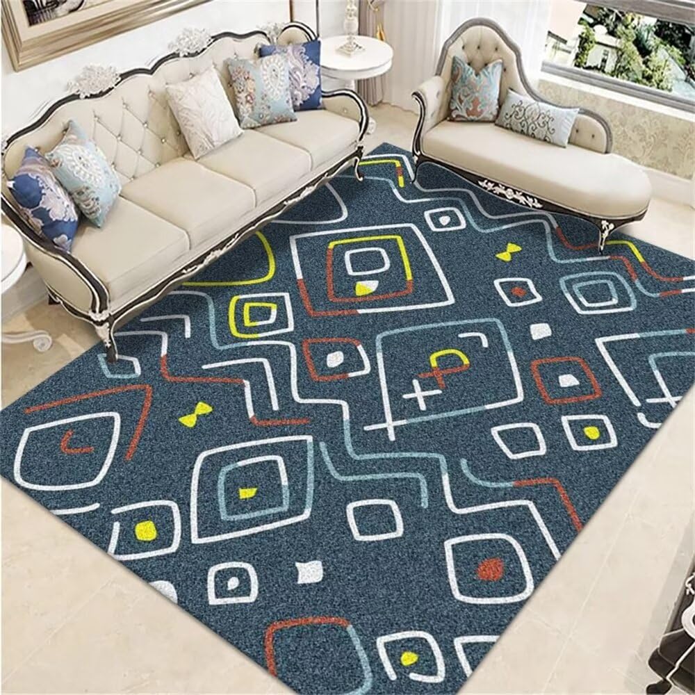 Tapis de chambre de jeunesse pour créer un espace de jeu dynamique en salon