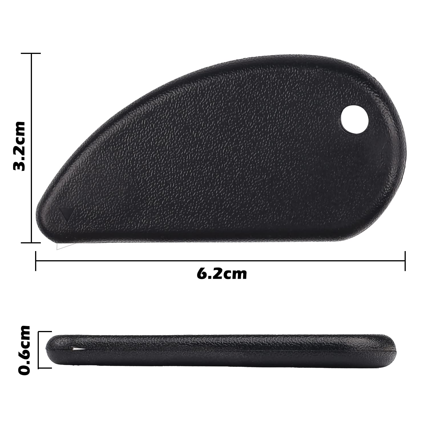 AOVNA 3Pcs Ceramic Safety Cutter Fixed Box Opener Letter Openers Mini Sharp Blade Box Cutter Design for Office and Home Use - Image 2