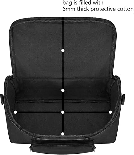 Miniatura 3 de Funda de transporte para W-King T9-2 80W altavoz Bluetooth inalámbrico para fiesta, funda de viaje, bolsa de hombro para W-King T9-2, bolsillos de