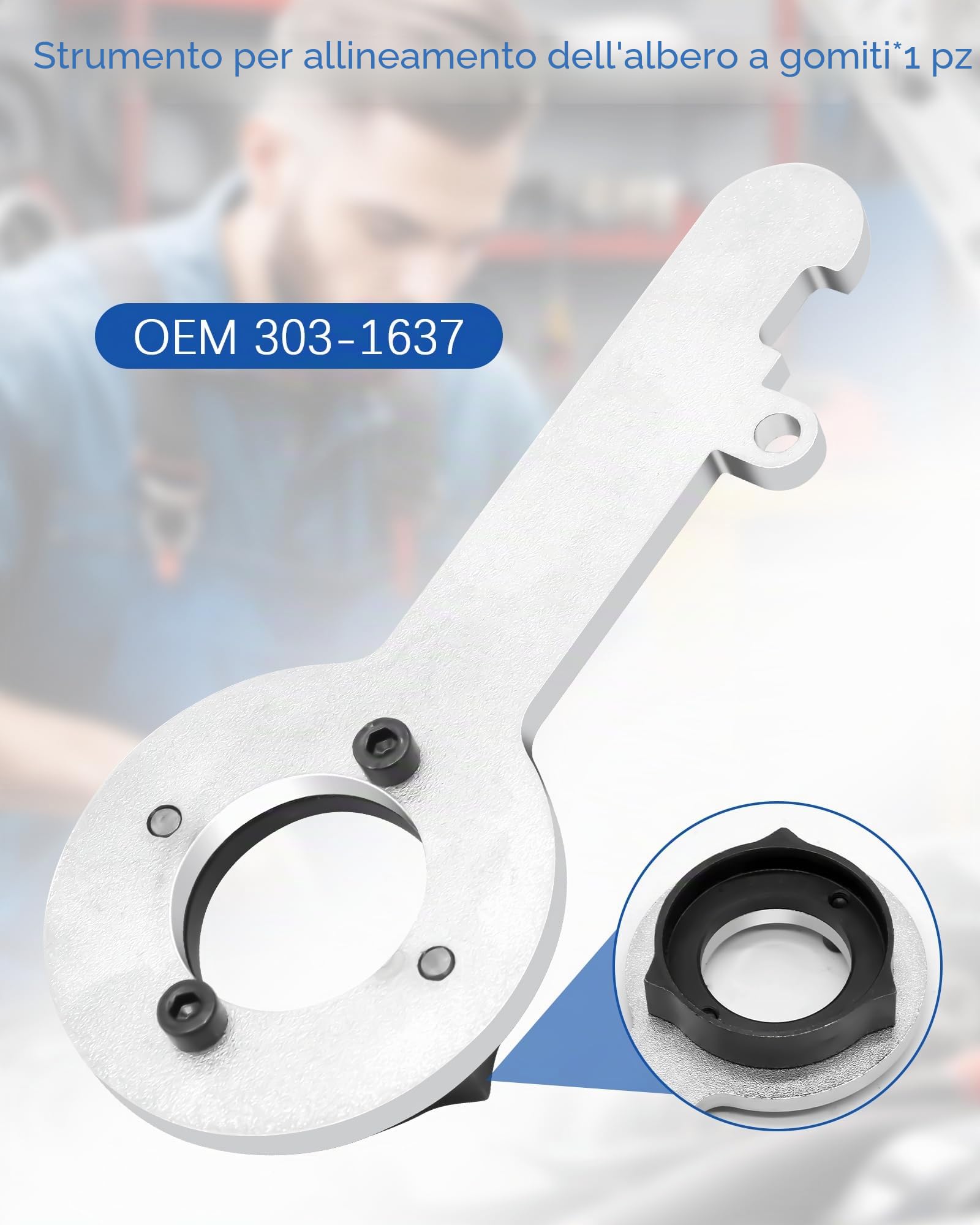 RUIZHI Kit cinghia dentata per motore auto Ford 2.0 EcoBlue, Transit S-Max TDCi strumento di regolazione del motore, set cinghie dentate 303-1637, 303-1643, 303-1650