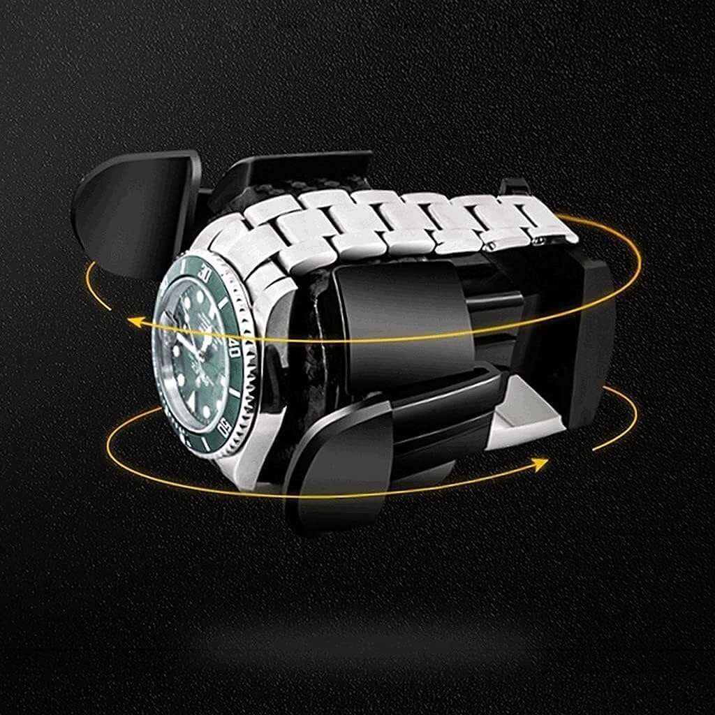 Automatic Mechanical Watch Winder, Leather Watch Holder Display, Silent Motor Shaker,Jewelry Storage Box