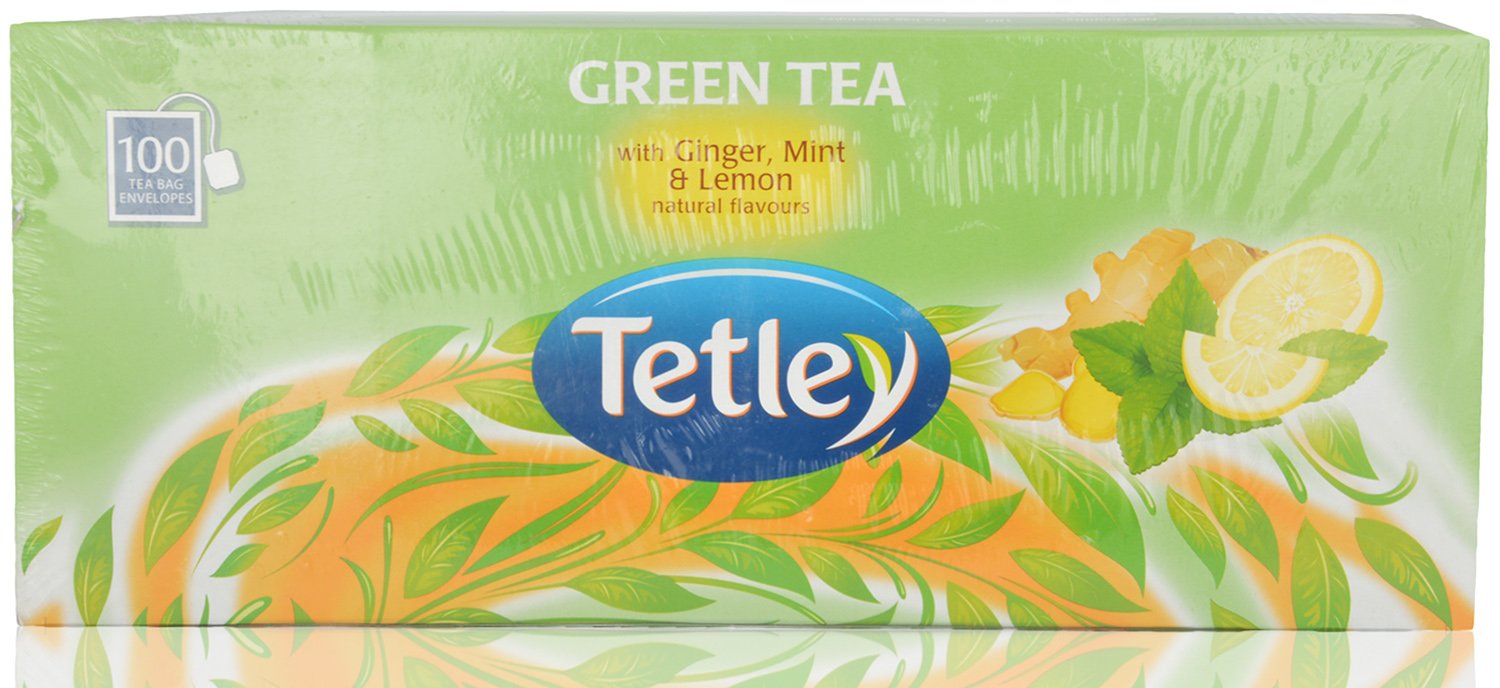 Tetley Green Tea - with Ginger, Mint and Lemon, 100 Tea Bags Box (B01DIO6NF0) Amazon Price History, Amazon Price Tracker