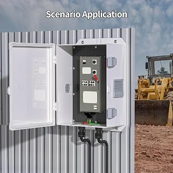 Namunanee Outdoor Electrical Junction Box, ABS Water Resistant Enclosure with Internal Mounting Panel & Hinged Cover (13 H* 9.2 L* 5.6 W)