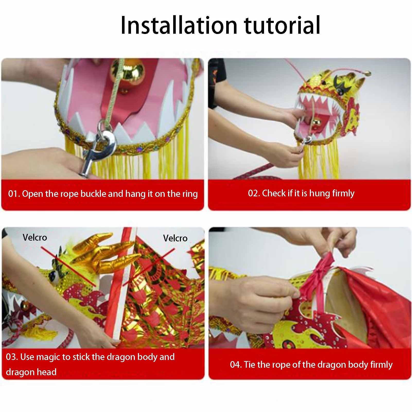 Drachenband mit Kopf, Park-Übungstanz, Flinging Wu Long Streamer for chinesische Drachen im Freien, Outdoor Flinging Fitness Dragon Dance 3D-Drachenband-Streamer(Green,6m)