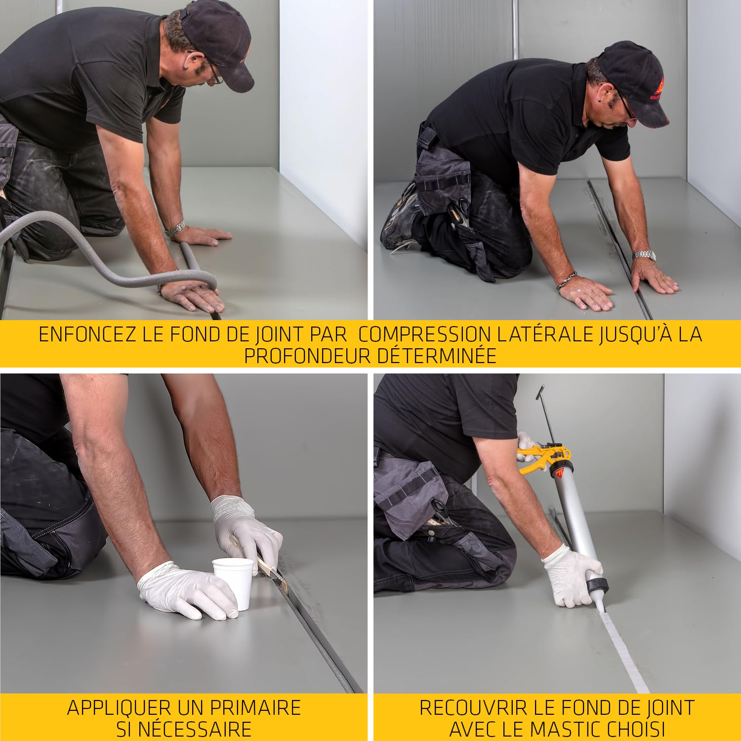 SIKA - Profilé mousse pour mastic - Fond de joints - 20mm x 50m | Délimite la profondeur du joint - Permet le serrage du mastic - Intérieur et Extérieur