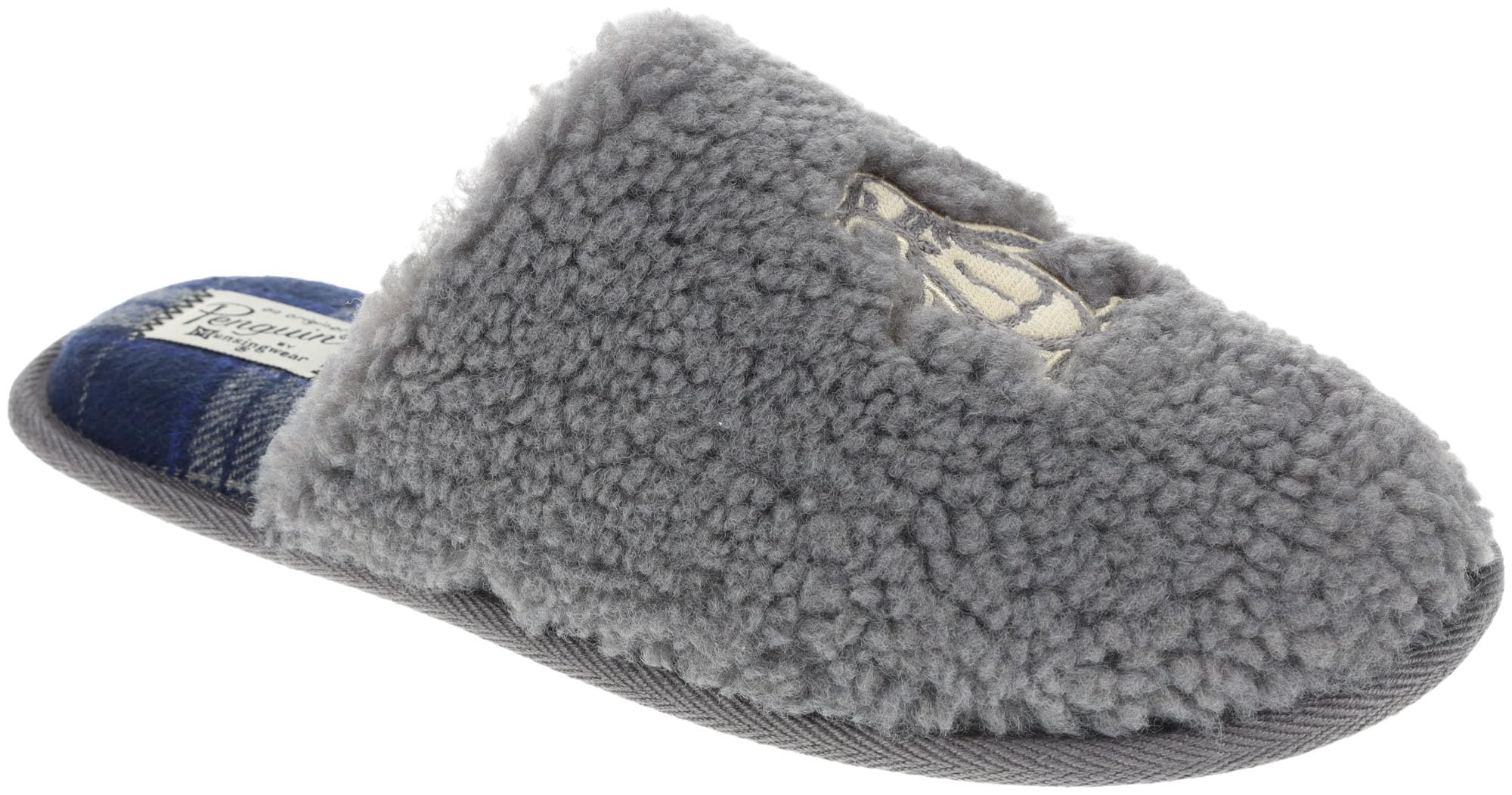 Original Penguin Slippers for Men, Sherpa Fleece Slip-On, Men's Size 7 to 14