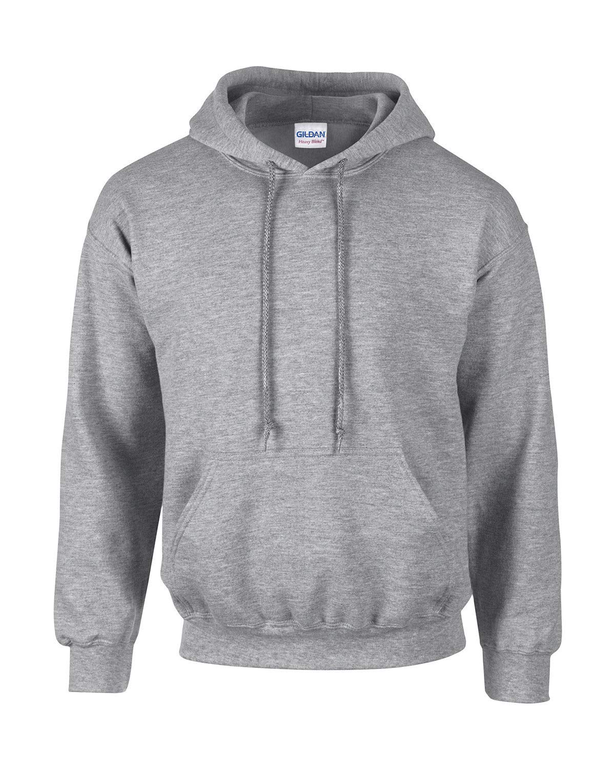 Gildan gd057 Heavy Blend Men's Hooded Sweatshirt - Grey - XXXXX-Large