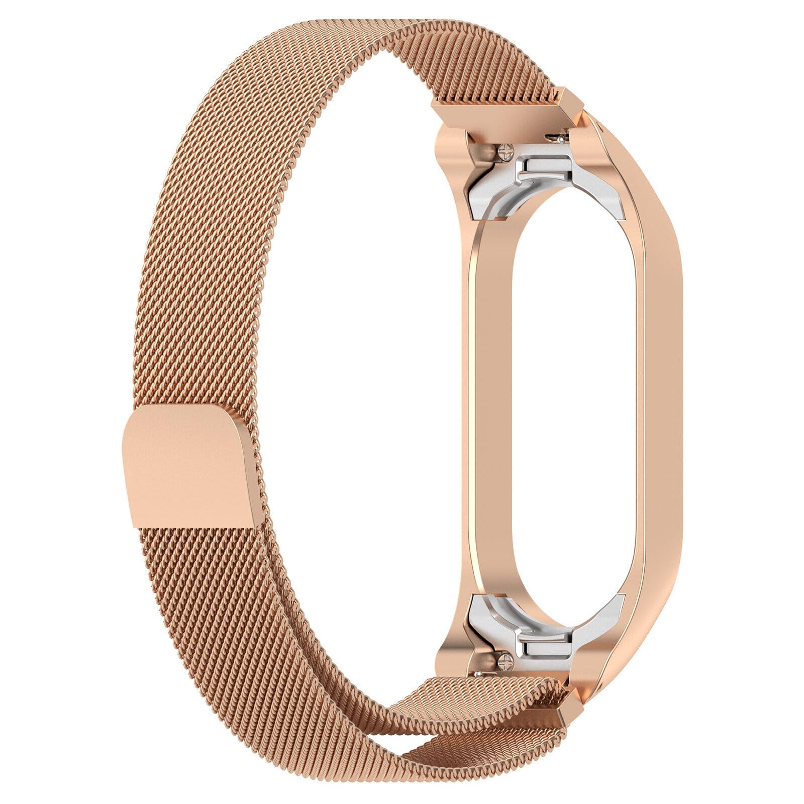 Panda Bobo Metal Strap for Xiaomi Mi Band 7/7 NFC Milanese Magnetic Strap Bracelet Wrist Strap Replacement (Rose Gold) - Image 4