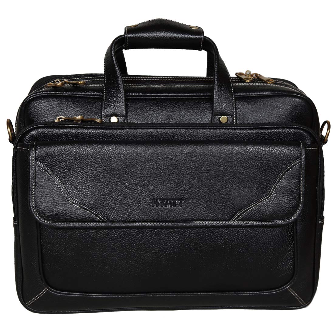 RICHSIGN Leather Accessories 20 litres Leather Laptop Office Briefcase Messenger Bags for Men (Brown) (Dimension-L-16 X H-12 X W-6 Inch) (Weight-1.2 KG/1200 GR) (B0838JX6GS) Amazon Price History, Amazon Price Tracker