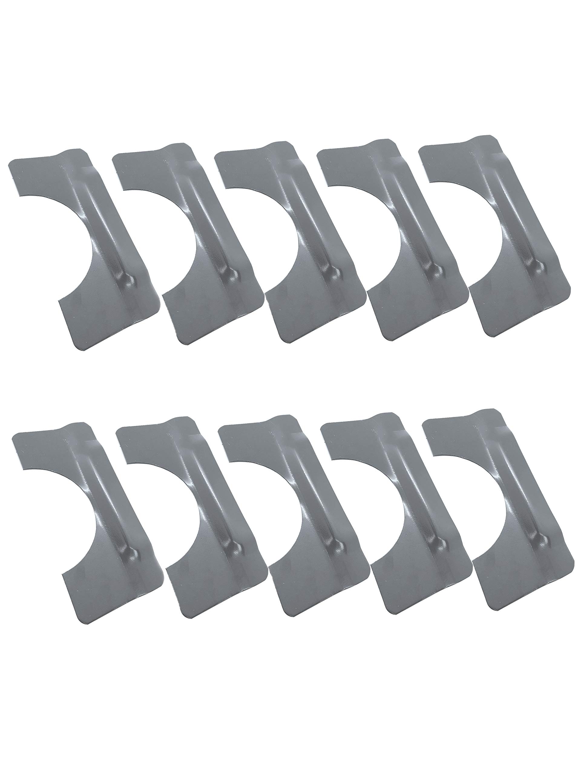 Don-Jo BLP-207-SL Aluminum Painted Latch Guard, Large Rose (10-Pack)