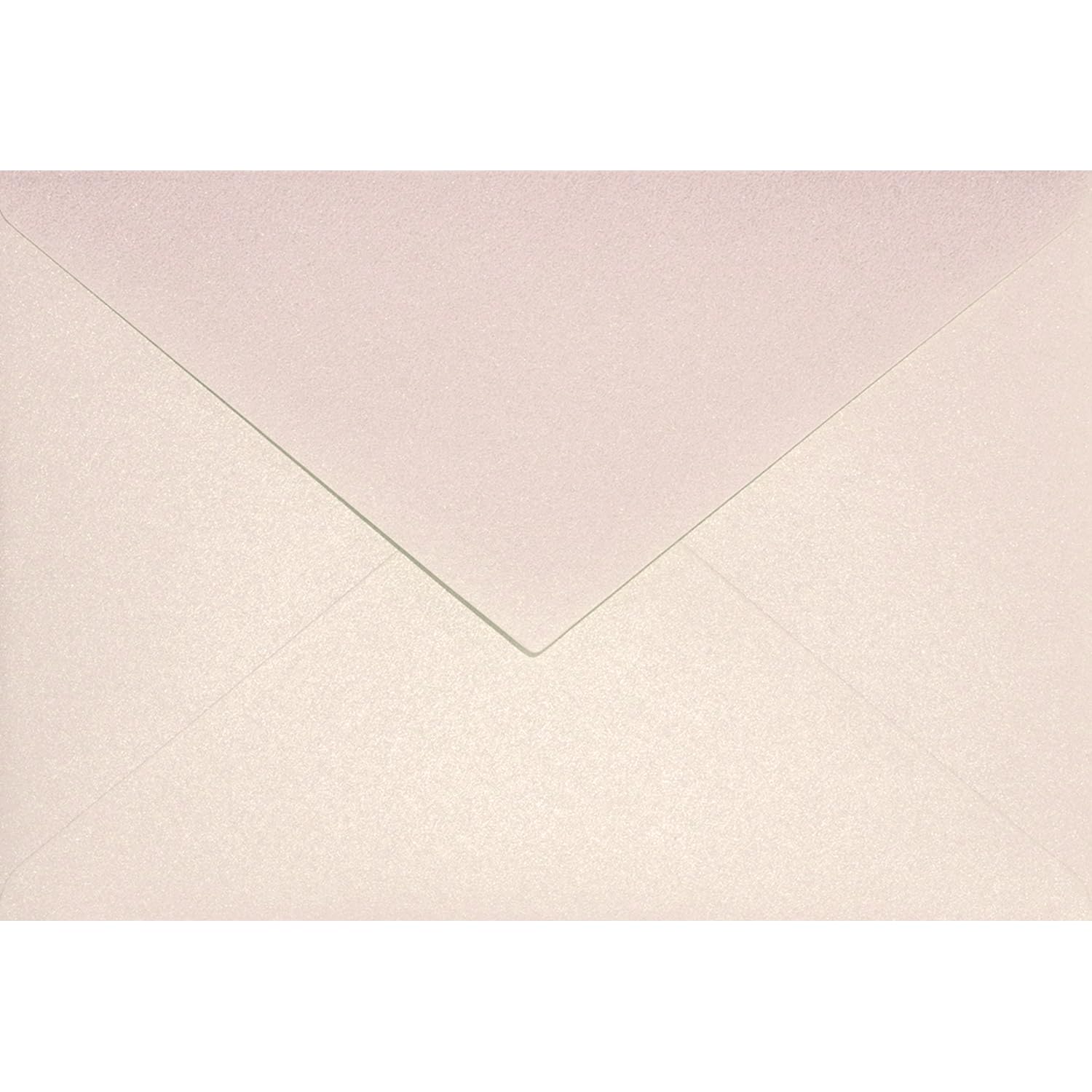 Netuno 25 Rose Gold Pearl envelopes C6 114 x 162 mm 4.5 x 6.4 in 120gsm Aster Metallic Candy Pink Gold Pearlescent Invitation Envelope Shimmer envelopes for Wedding Invitations Postcards Letters — image 1