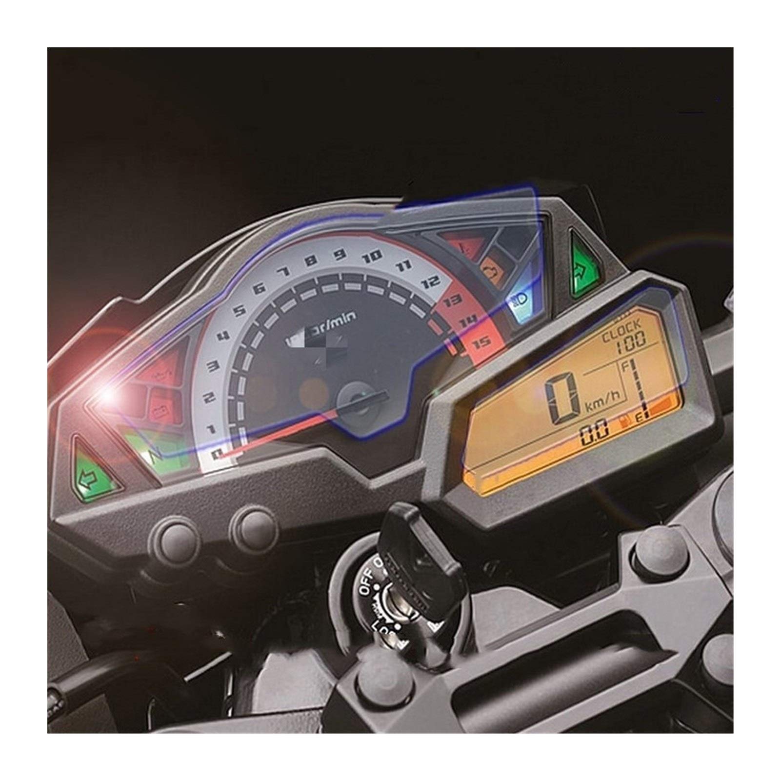 XIAOZHIWEN Motorcycle Speed Instrument Cluster Scratch Protection Film Screen Protector For kawasaki Z250 ninja250 ninja300