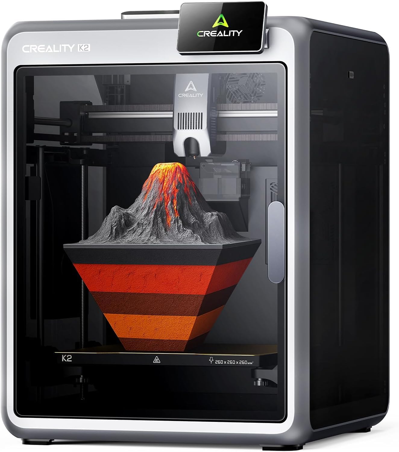 3IDEA Creality K2 3D Printer, Multicolor Printing Need CFS, Max 600mm/s Printing Speed, Smart Auto Leveling & Al Camera, Next-Gen Direct Drive Extruder, Build Volume 260 * 260 * 260mm-picture-19