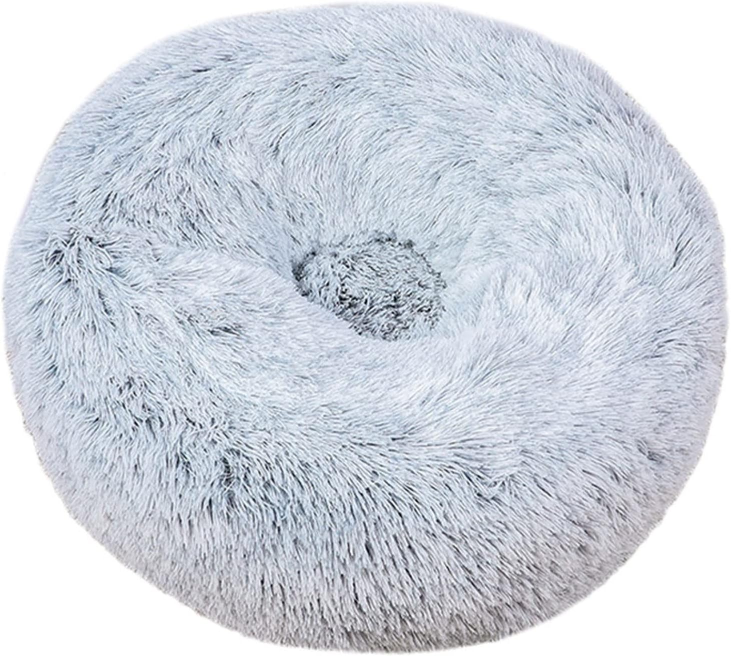 Dog Beds for Large Dogs Round Plush Dog Cushions for Medium Dogs Suitable for Adult Pugs Poodle Bulldog or Golden Retriever and Labrador Donut Shaped Cat Beds (Color : 03, Size : Medium)