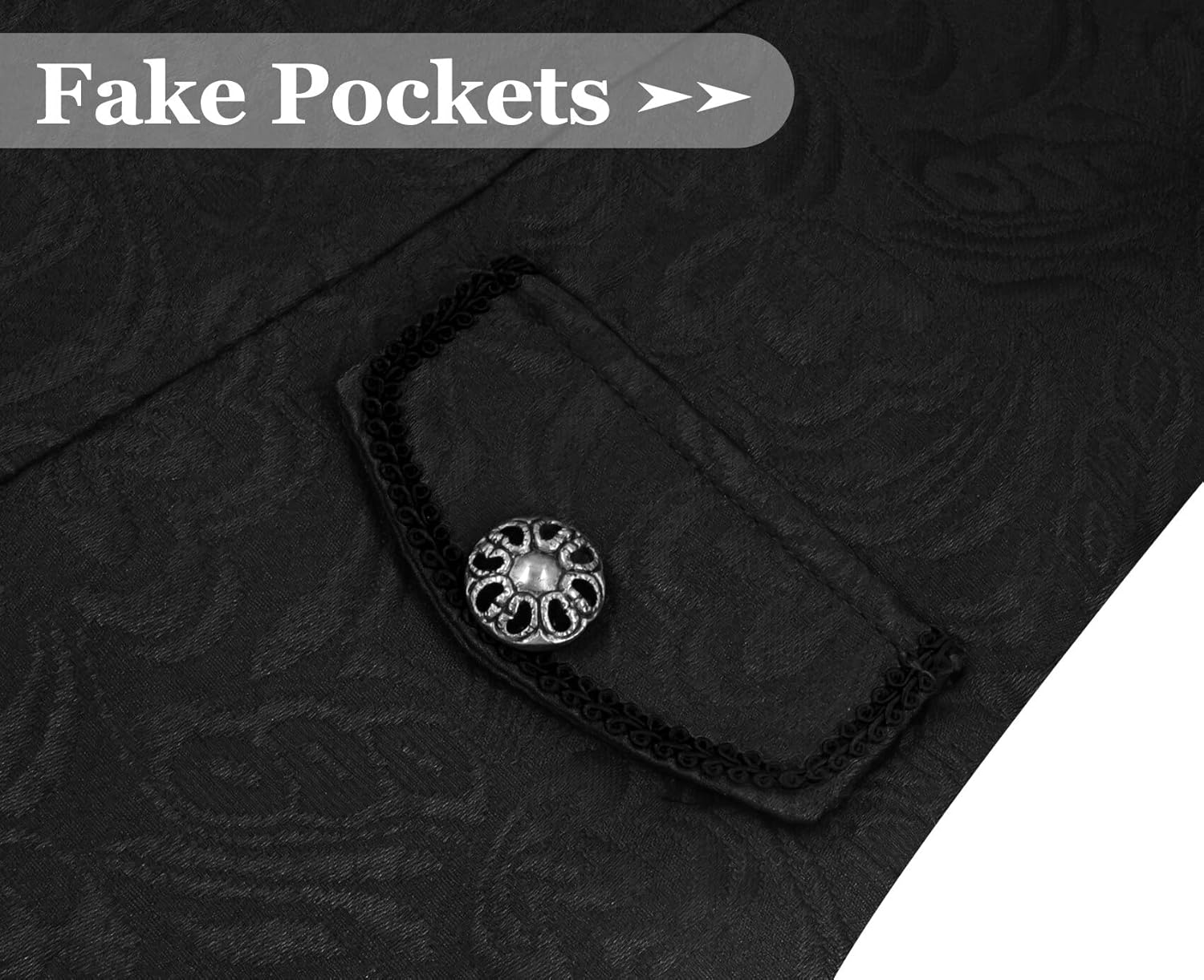 AIEOE Kids Boys Steampunk Pirate Jackets Classic Halloween Cosplay Gothic Dovetail Coat Costume for School Musical - Image 4