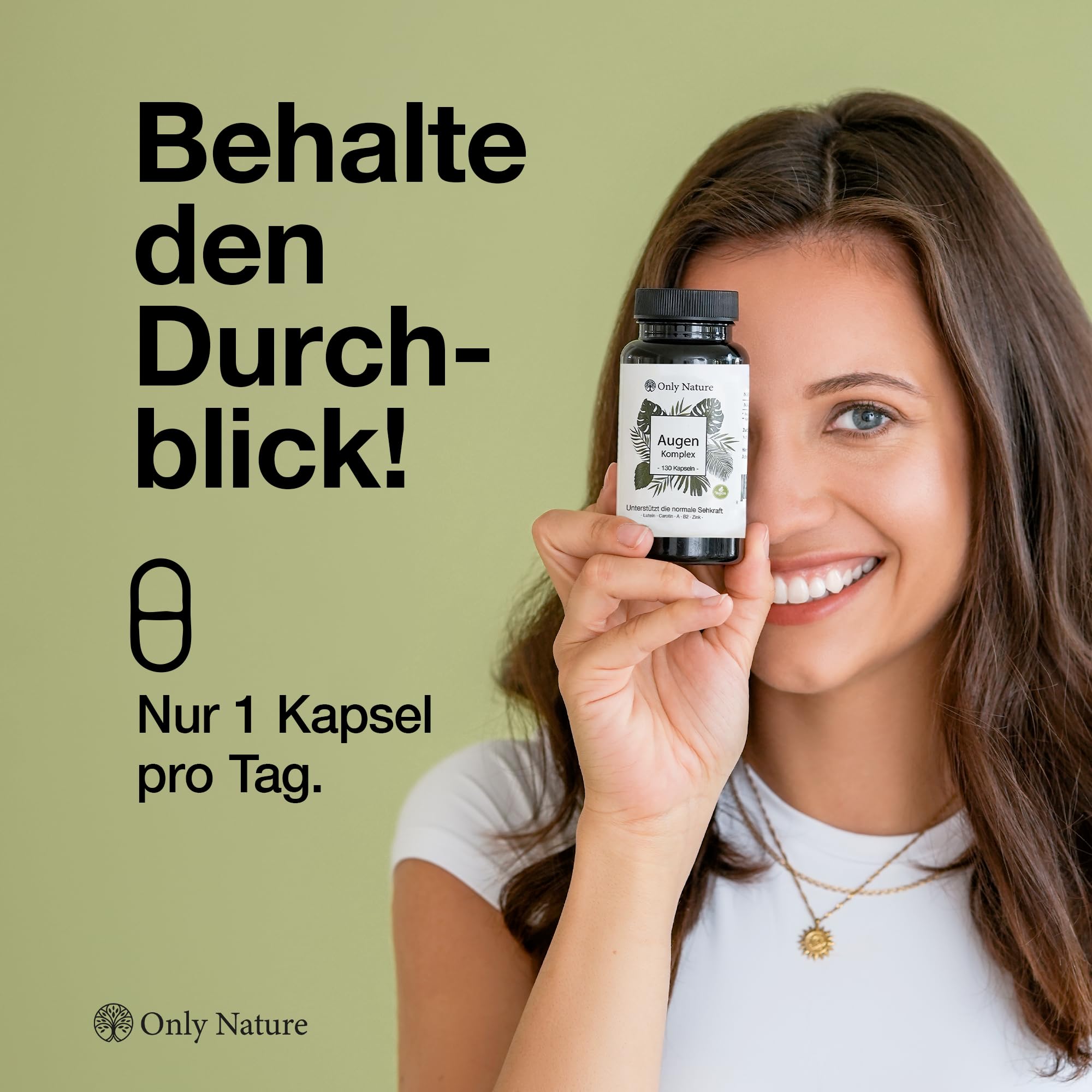 Augenvitamine - 130 Lutein Zeaxanthin Kapseln mit Beta Carotin, Vitamin B2, A, Zink - Einzigartige Zusammensetzung - in Deutschland produziert, Laborgeprüft & vegan - Augenvitamine Testsieger