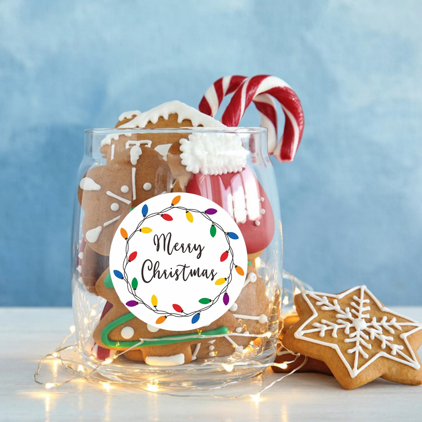 Anwyll Calcomanías de Feliz Navidad para sobres, bolsas de regalo, envoltura de regalos