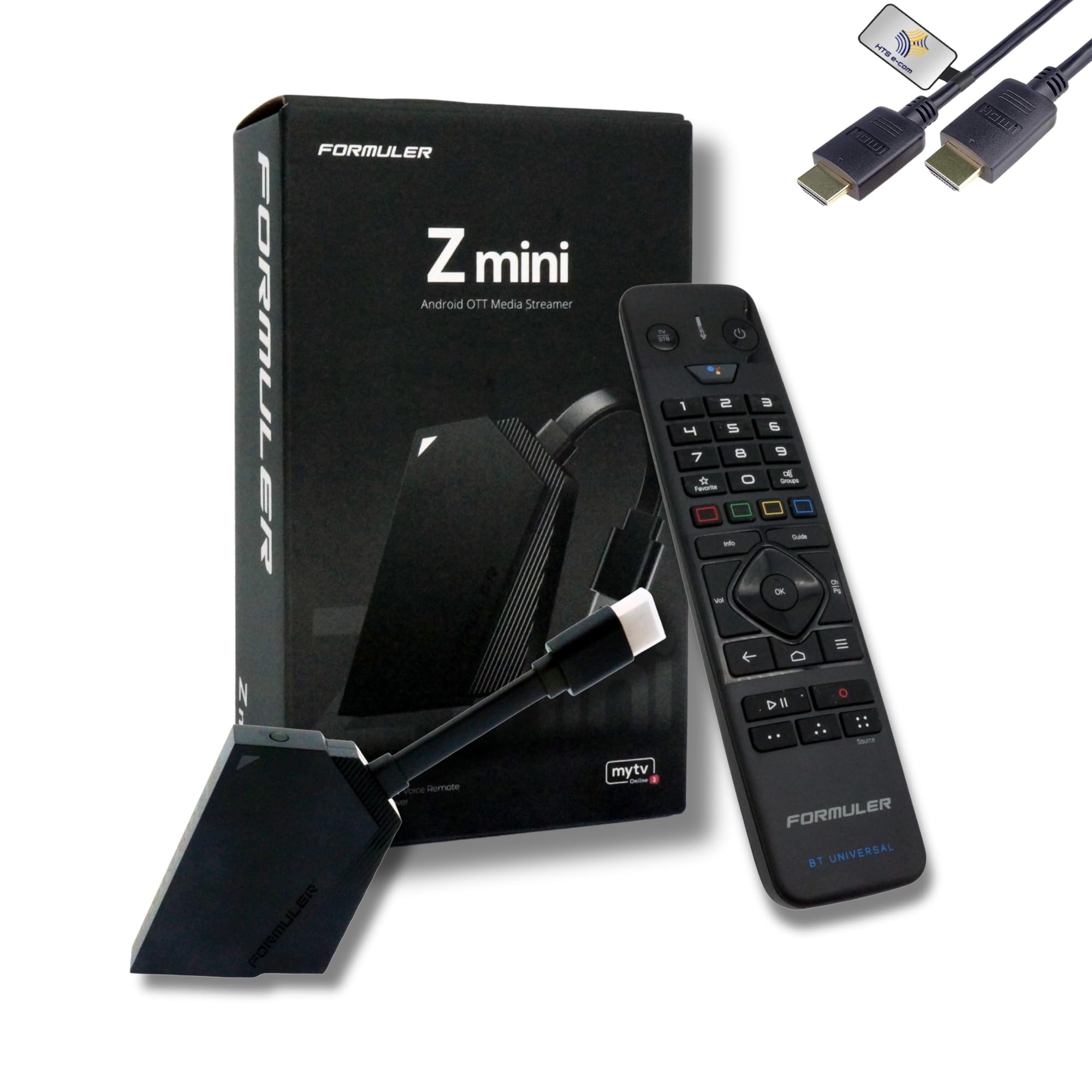 Formuler Z mini 4K Android 12, OTT Medien Player, 4K UHD HDR10+ Smart OTT IP Media-Streaming-Box, 2GB DDR4, HTS e-com, WLAN, BT Fernbedienung, Silikonhülle, Widevine L1 Support, MYTVOnline3 App