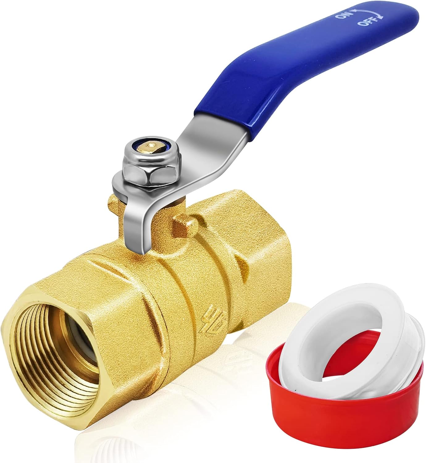 Full Port Ball Valve, 1/2'' NPT Full Port Brass Ball