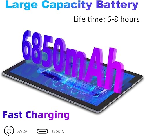 Miniatura 6 de DUODUOGO Tablet de 10 pulgadas, 20 GB de RAM + 128 GB de ROM, expansión de 1 TB, Android 12, Octa-Core 2.0 GHz, WiFi 5G2.4G, pantalla FHD de 1080P,