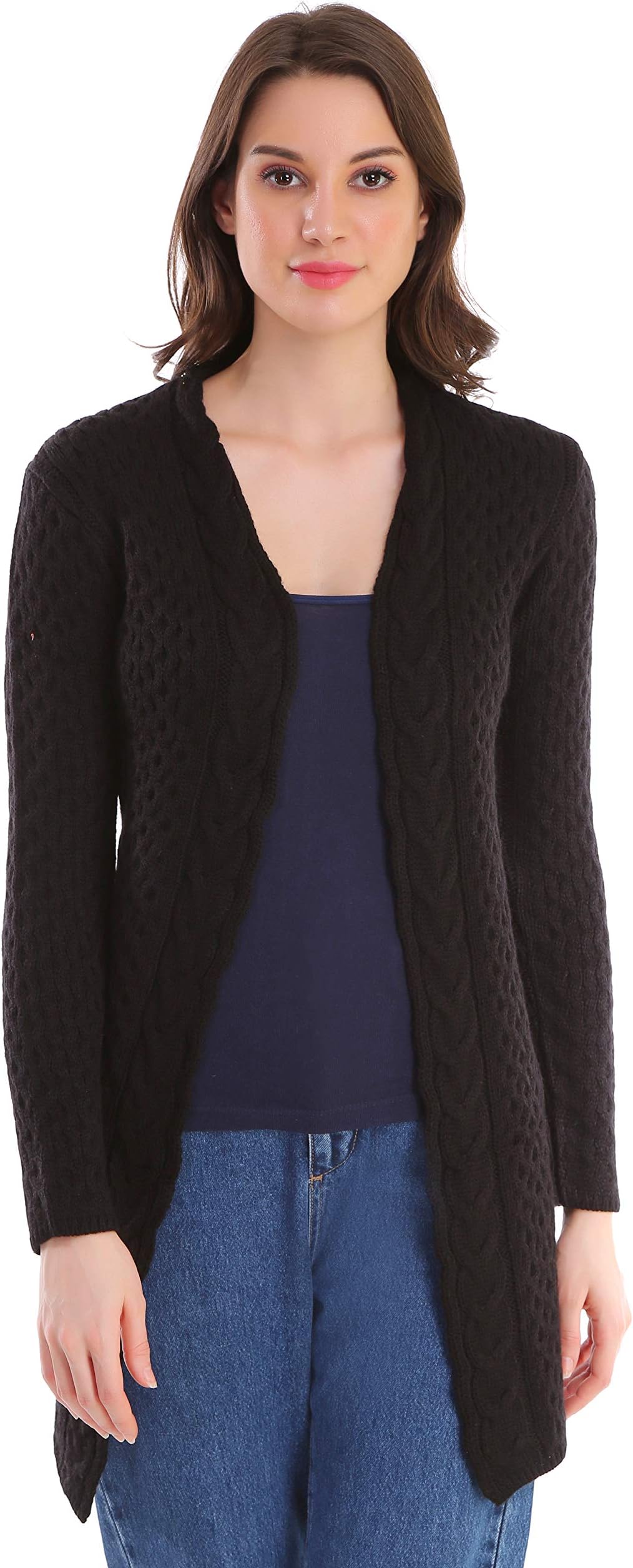 Joe Hazel Chunky Cable Knit Shrug