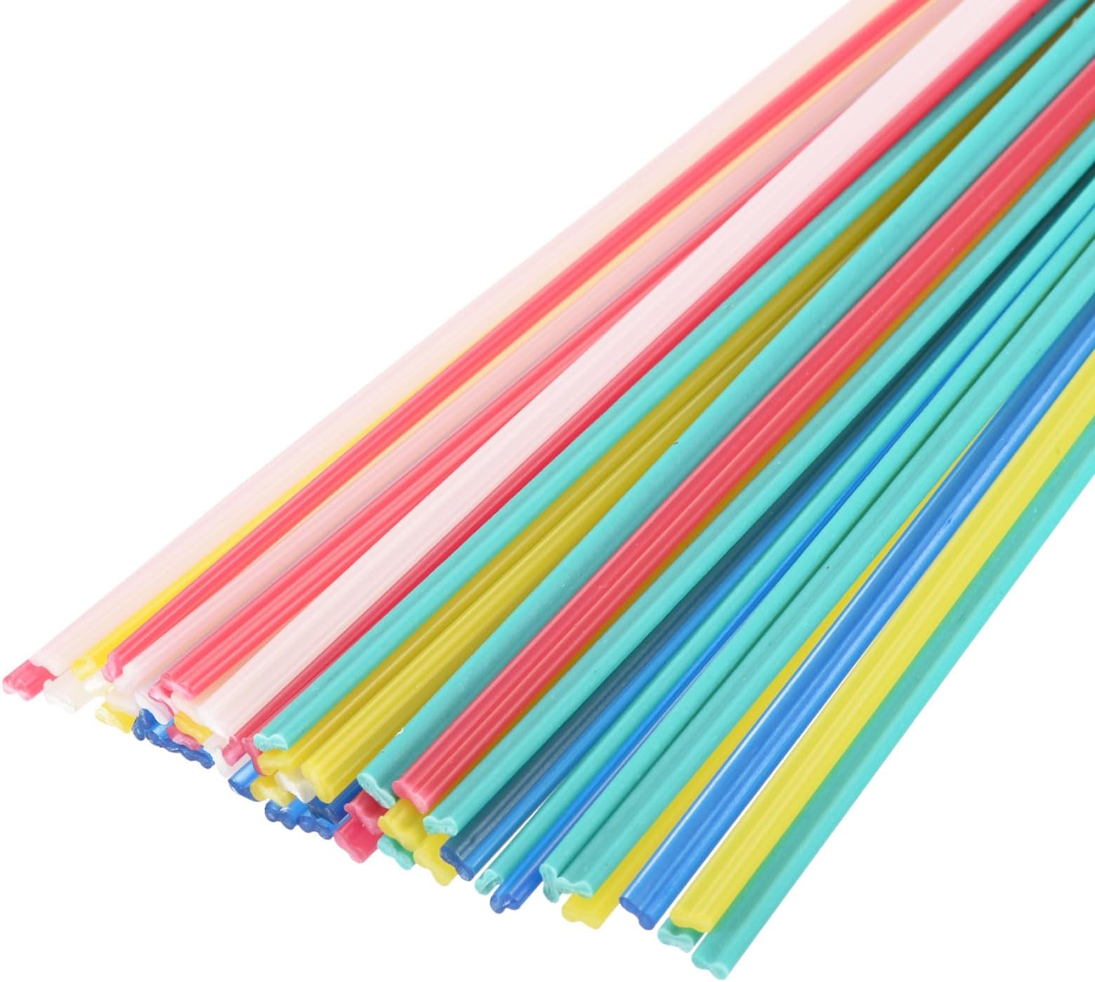 50pcs 10 Inch Plastic Welding Rods PP/PVC Welding Strips Welder Rods for Plastic Welder,Car Bumper, Kayak Repair