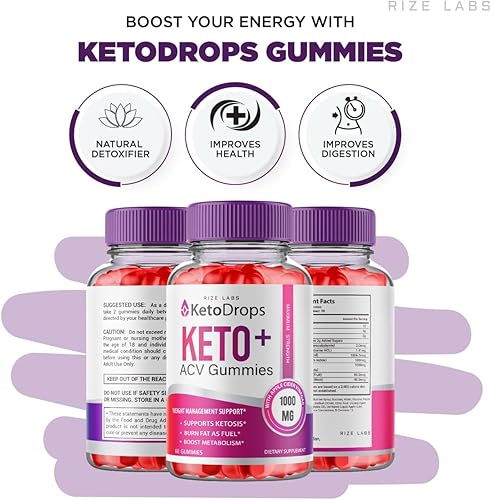 Miniatura 3 de (3 Pack) Keto Drops, Keto Drops for Ketosis Weight Loss, Official - Keto ACV Drops Candy Gummy, Keto Drops Keto + ACV Tienda Shark Gummies Tank,