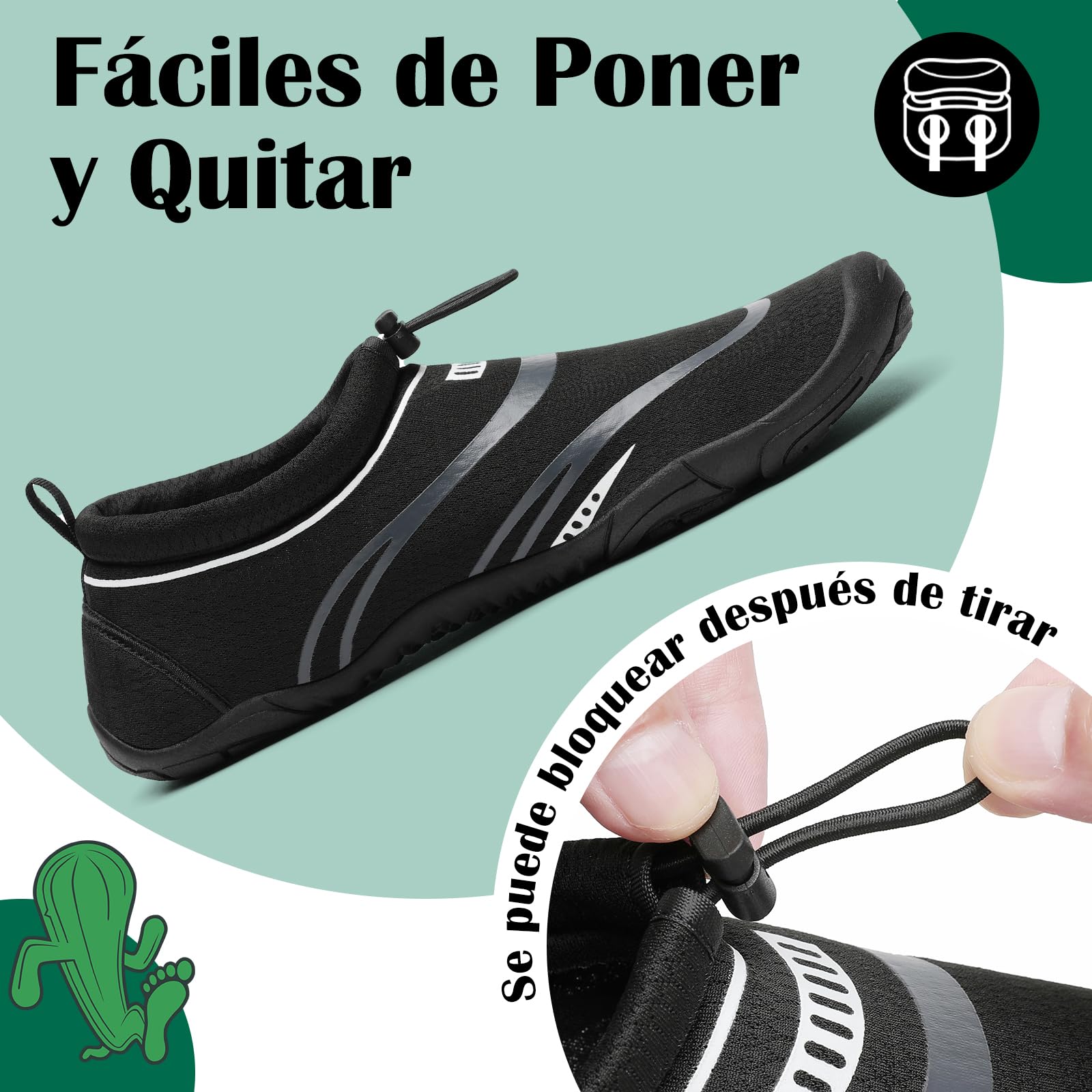 Mishansha Zapatos de Agua Hombre Mujer Zapatillas Playa Secado Rápido Calzado Surf Acuàticos Deporte 36-46 EU