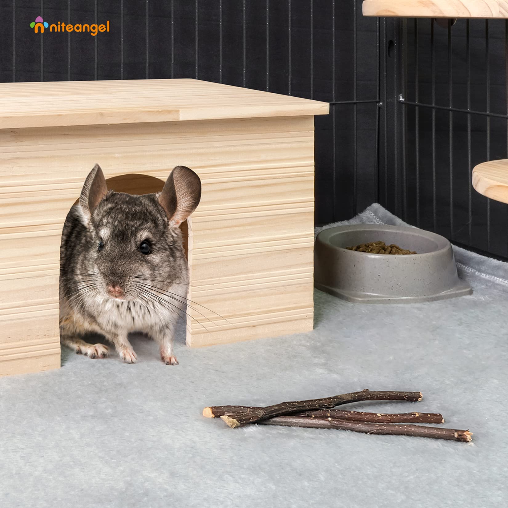 Niteangel Apple Chew Sticks For Chinchilla Guinea Pigs Hamsters