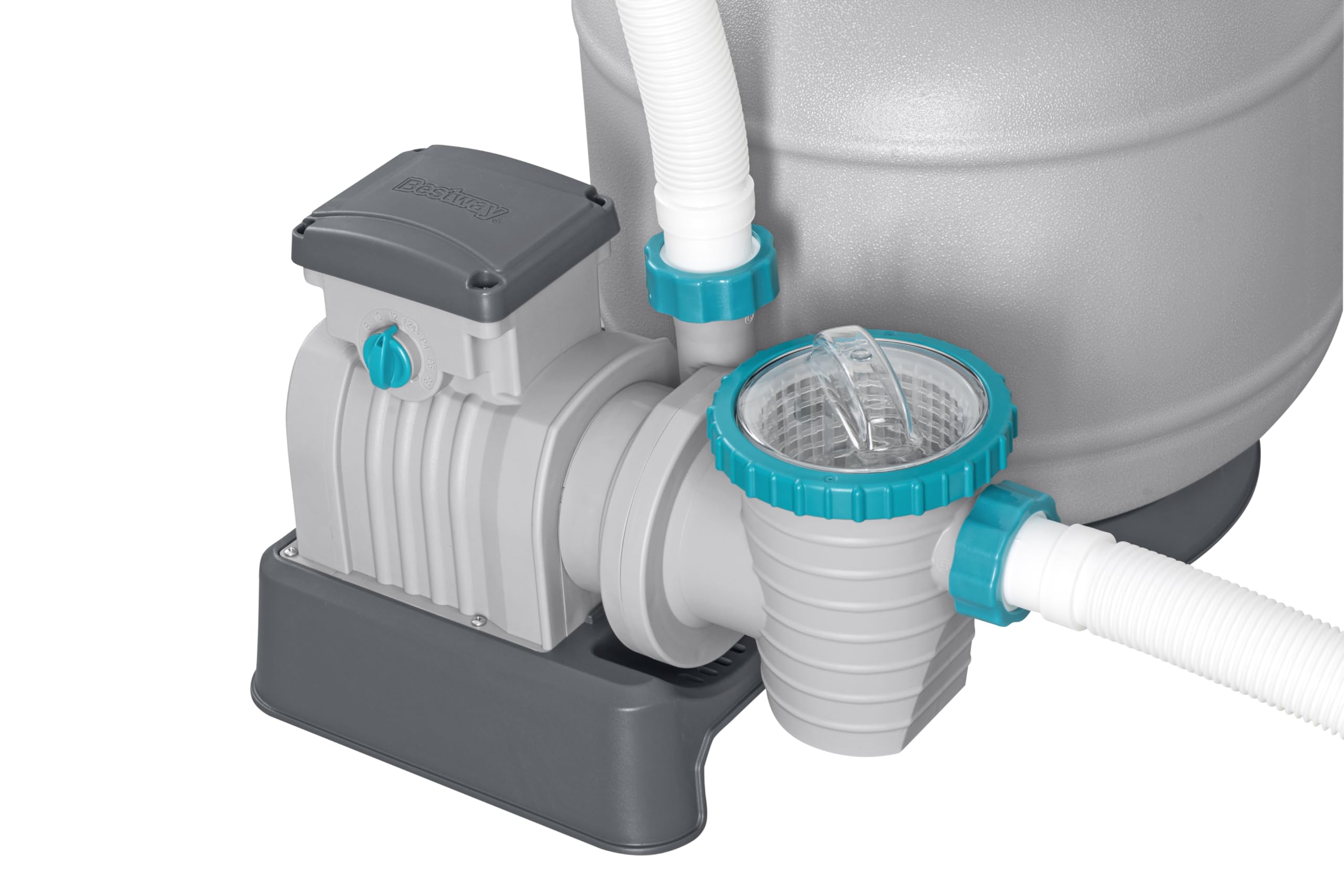 Bestway Pompe de Filtration à Sable pour Piscine Hors Sol 8 327 L - 55,5 cm x 44 cm x 60 cm - Gris/Vert