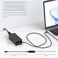 Vista 7 de Cargador USB C Chromebook de 45 W compatible con HP Chromebook, Lenovo Chromebook ThinkPad/Yoga, Asus, Acer, Dell Latitude, Samsung Laptop