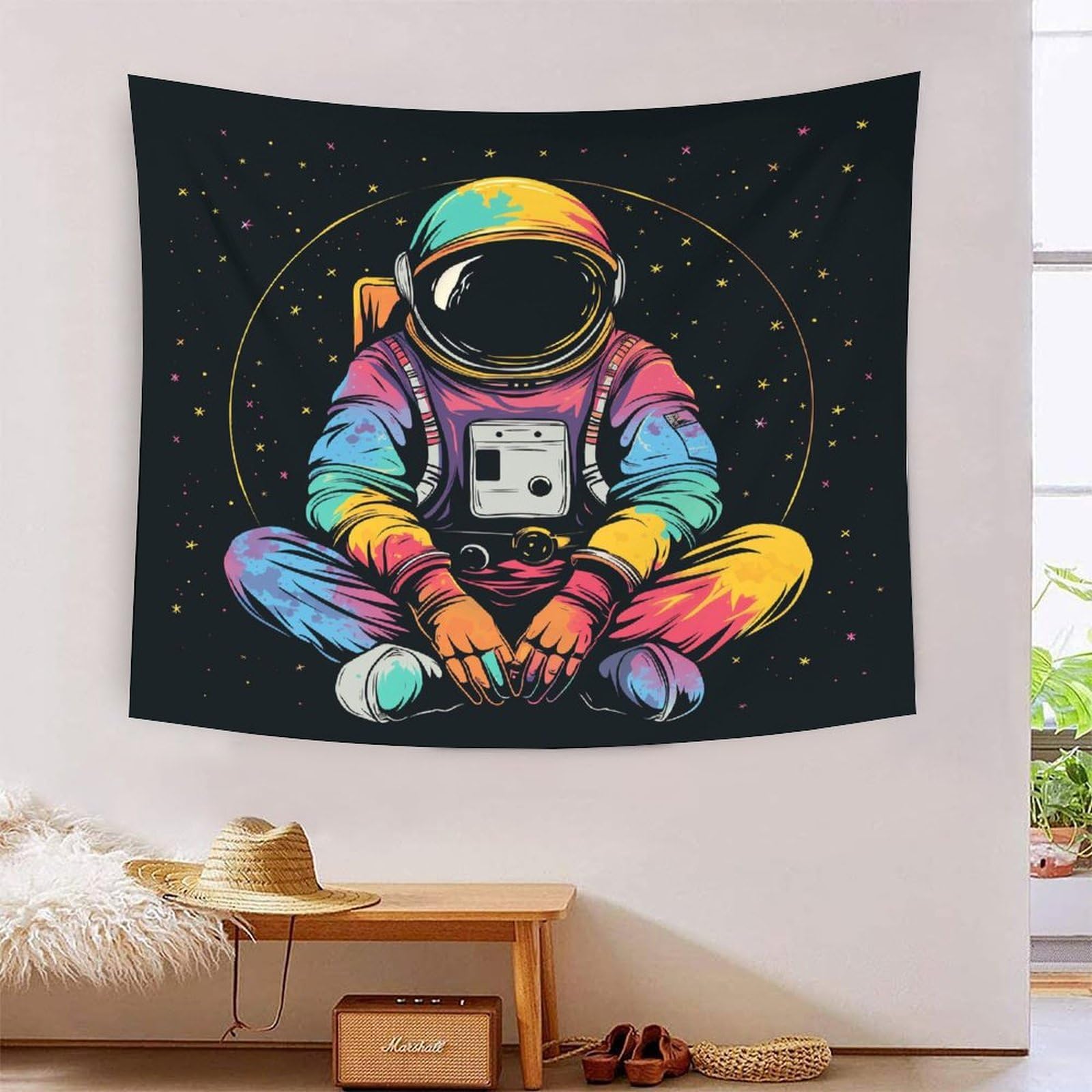Tapisserie astronaute 3D pour habiller un mur et décorer son studio - 7